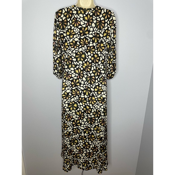 BA&SH Robe Manon Midi Print  Dress - Picture 5 of 10